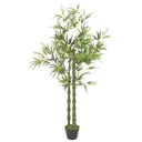 Umetni bambus v loncu – zelen, 160 cm